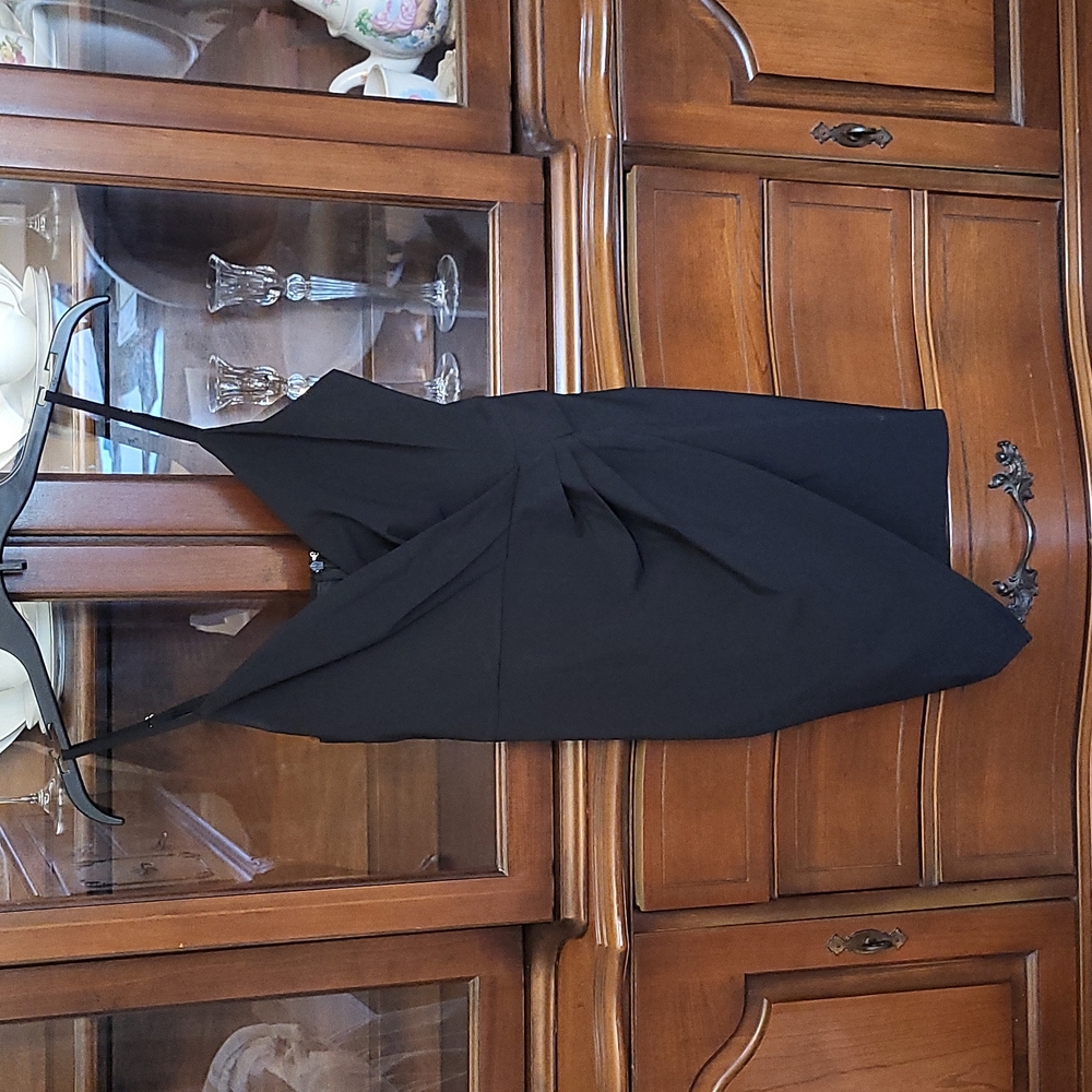 NWOT Black Faux Wrap Mini Dress by Blue Blush Size S